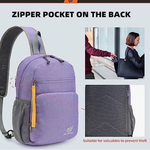 Lavender Women's Backpack - Picture 4 of 6